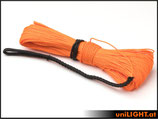 Windenseil 0.8mm, 82daN Reisskraft, orange, 30m, einseitig vernäht
