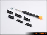 Kabelführung Clips, Schwarz
