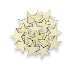 Holz-Ornamente, Sterne, mittel, 20 Stück