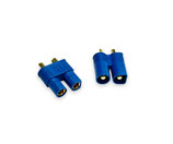 Stecker / Buchse EC3, 1 Paar, steckerfertig, blau