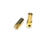 Stecker Gold 5.5mm, inkl. Schrumpfschlauch, 5 Stück