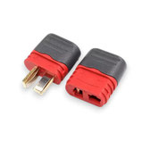 Stecker / Buchse T-Plug Deans mit Schutzkappen, 5 Paar, rot