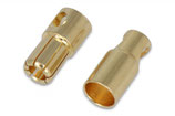 5 Paar Goldkontakt 6mm geschlitzt SLS