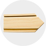 Symbolpfeile aus Holz natur