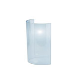 Laternenglas weiß oder rauchglas H16B9GB