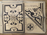 Historische Pausvorlage Nr. 701-704 für Herstellung von Schablonen Wandschablonen - Antik Vintage alt - Deutsches Maler Journal um 1890/1900 - Format: 60x83cm