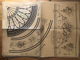 Historische Pausvorlage Nr. 588-590 für Herstellung von Schablonen Wandschablonen - Antik Vintage alt - Deutsches Maler Journal um 1890/1900 - Format: 60x83cm