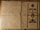 Historische Pausvorlage Nr. 769-770 für Herstellung von Schablonen Wandschablonen - Antik Vintage alt - Deutsches Maler Journal um 1890/1900 - Format: 60x83cm