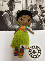 Pieza 18 - África (Muñeca amigurumi) + 1 mes de comedor en Escuela Canguro