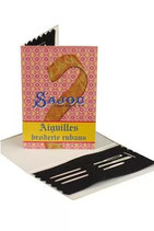 Sajou Kärtchen 3 Nadeln für Bändchenstickerei