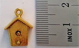 Charm Vogelhaus gold