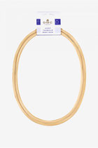 Stickringe mit Schloß oval