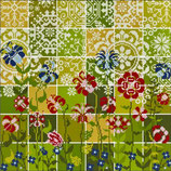 HISTORISCHE STICKMUSTER Die FArben meines Gartens