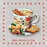 Knopf Weihnachtstasse 76