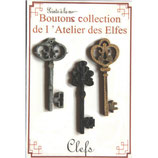 Atelier des Elfes Knopf drei Schlüssel