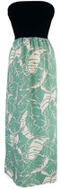 【231-0182】SALE Long Knit Top Dress (Green)