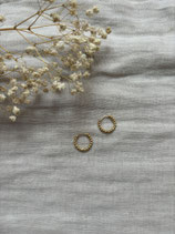 Creool rond bubble goud