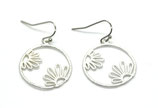 Flower hoop silver