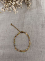 Schakelarmband goud