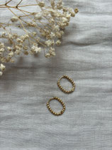 Creool ovaal bubble goud