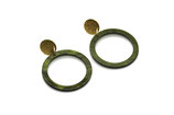 Olive green open circle