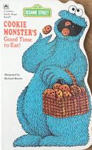 Cookie Monster's Good Time To Eat  Golden Sturdy Shape Book SESAME STREET