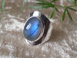 Labradorit Ring eingefasst in 925 Sterling Silber, R 026