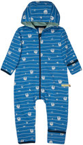 loud + proud Sweat-Overall Faultier cobalt Gr. 86/92