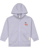 Lässig Sweatjacke flieder Kirsche - 98/104