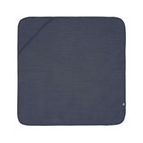 Lässig Kapuzenhandtuch Musselin navy