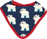 maxomorra Bib Dribble "Polar Bear"