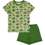 maxomorra Pyjama-Set SS "Bauernhof" Gr. 122/128