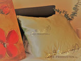 Zijden kussensloop 60x70 cm, kleur beige 19MM