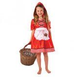 Rotkäppchen Kostüm Red Riding Hood Kindergröße ca. 6-8 Jahre