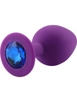 Rosebud Silicone Anal Plug small Purple