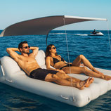 Inflatable Double Day lounger with shade