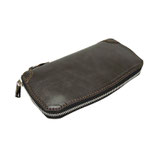 MW-11 PL S-T　茶芯ベース馬ヌメ ROUND FASUTENER WALLET