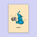 DIN A4 Druck "Telefant"