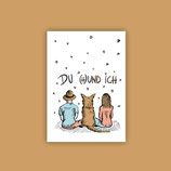 DIN A4 Druck "Du H(und) Ich"