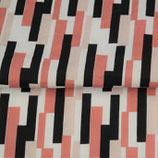 Streifen weiß / alt pink / pink / schwarz