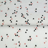 Dreiecke alt rosa / terra / schwarz
