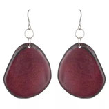 Ohrringe oval Beere, Tagua