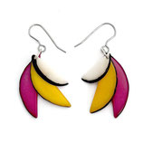 Ohrringe Slices, Tagua