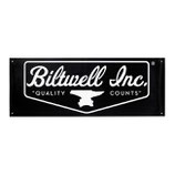 BILTWELL SHIELD LOGO SHOP BANNER BLACK/WHITE