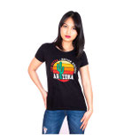 VON DUTCH LADIES T-SHIRT ARIZONA BLACK