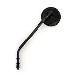 ROUND MIRROR 4 or 3 INCH BLACK or CHROME , SHORT or LONG STEM  Fits: > 65-UP H-D