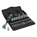 WERA ZYKLOP RATCHET KIT 28 PCS. 1/4" DRIVE METRIC SIZES