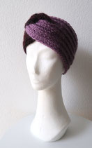Stirnband "Bella" (Aubergine & Flieder)