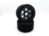 UFRA 1/8 Front Tyres Super Front 32Shore Carbon Rims (2)