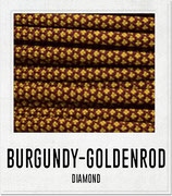 Brugundy - Goldenrod Diamond